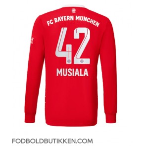 Bayern Munich Jamal Musiala #42 Hjemmebanetrøje 2022-23 Langærmet